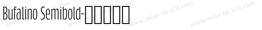 Bufalino Semibold字体转换